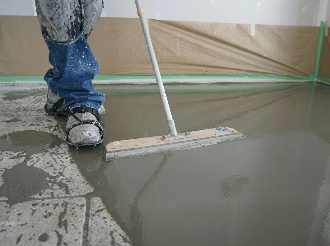 Uneven floor being professionally repaired in Cincinnati, OH